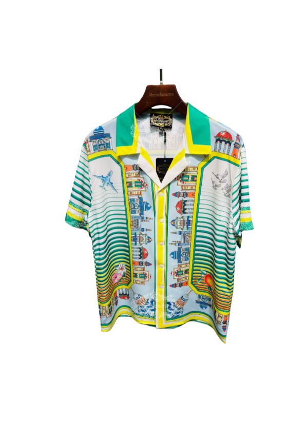 Black Gold Geometric Cityscape Tee | The Gallery Luxe