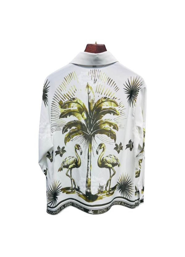 Vibrant Yellow Flamingo Leaf Tee | The Gallery Luxe