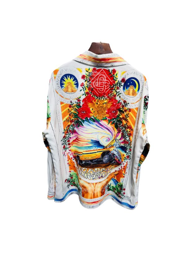 White Green Natural Luxe Crest Tee | The Gallery Luxe