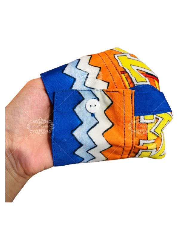 Deep Navy Gold Geometric Print Shirt | Dark Luxe Text Pattern Short