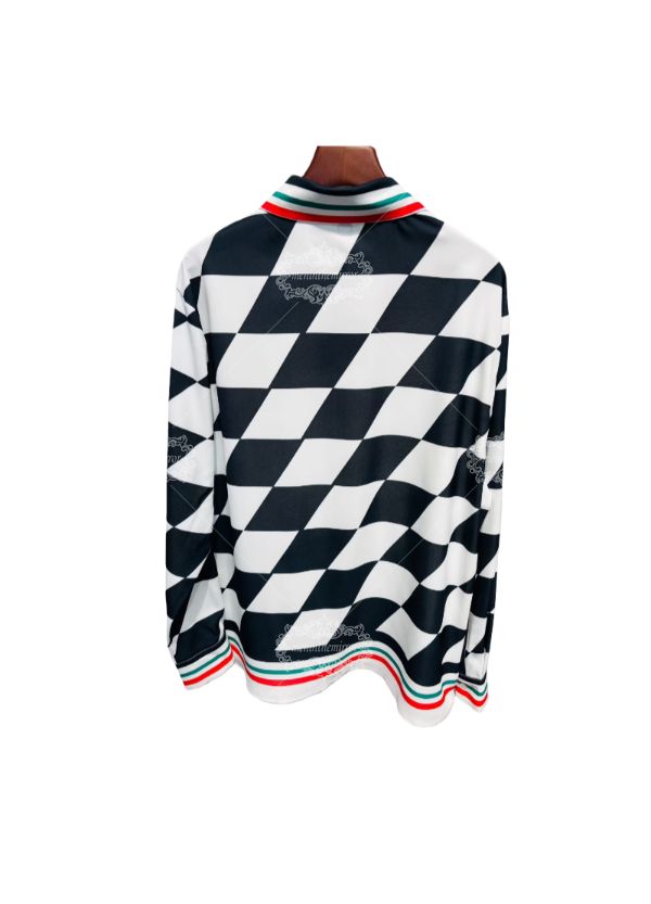 Monochrome Casablanca Grand Prix Check Shirt