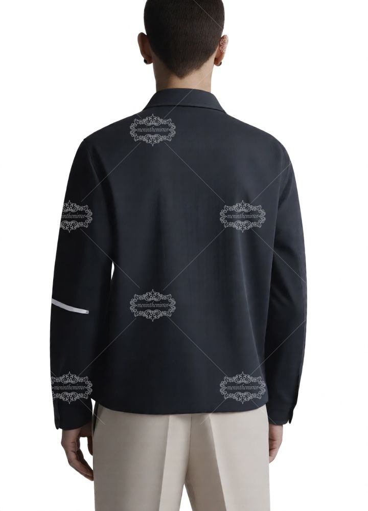 Black AMIRI Script Logo Shirt | The Leisure Collar