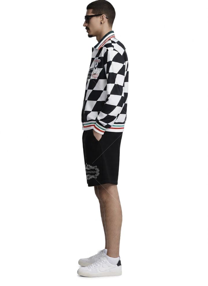 Monochrome Casablanca Grand Prix Check Shirt